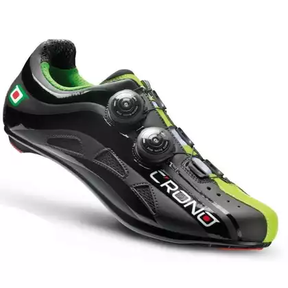 CRONO FUTURA 2 pantofi de ciclism barbati - drum, negru și verde