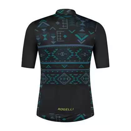 ROGELLI AZTEC tricou de ciclism masculin negru și albastru
