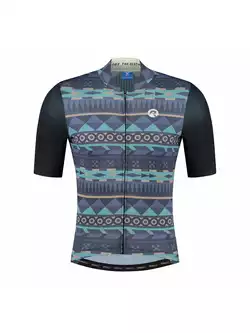ROGELLI AZTEC tricou de ciclism masculin albastru si bej