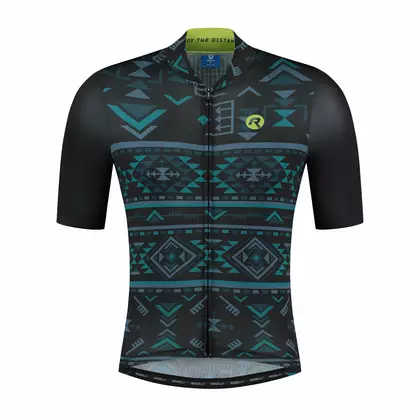 ROGELLI AZTEC tricou de ciclism masculin negru și albastru