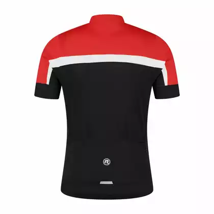 ROGELLI COURSE tricou de ciclism pentru copii, negru roșu