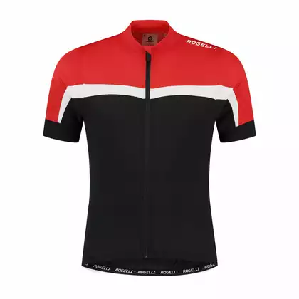ROGELLI COURSE tricou de ciclism pentru copii negru roșu