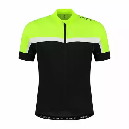 ROGELLI COURSE tricou de ciclism pentru copii negru și galben
