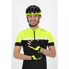 ROGELLI ESSENTIAL Mănuși de ciclism pentru bărbați, negre și galbene