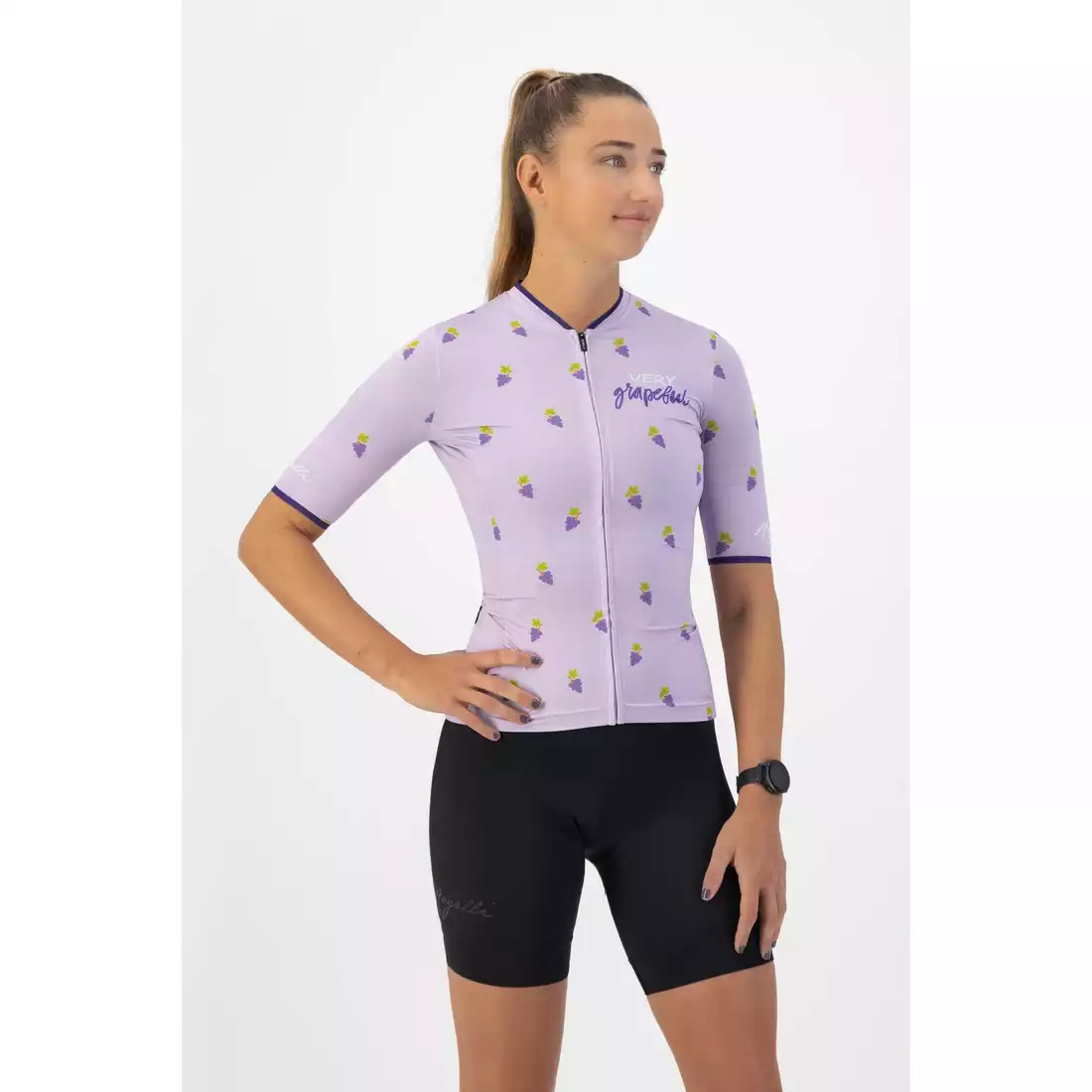 ROGELLI FRUITY Tricou de ciclism pentru femei, violet