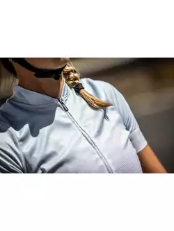 ROGELLI MARBLE Tricou de ciclism dama, alb si albastru