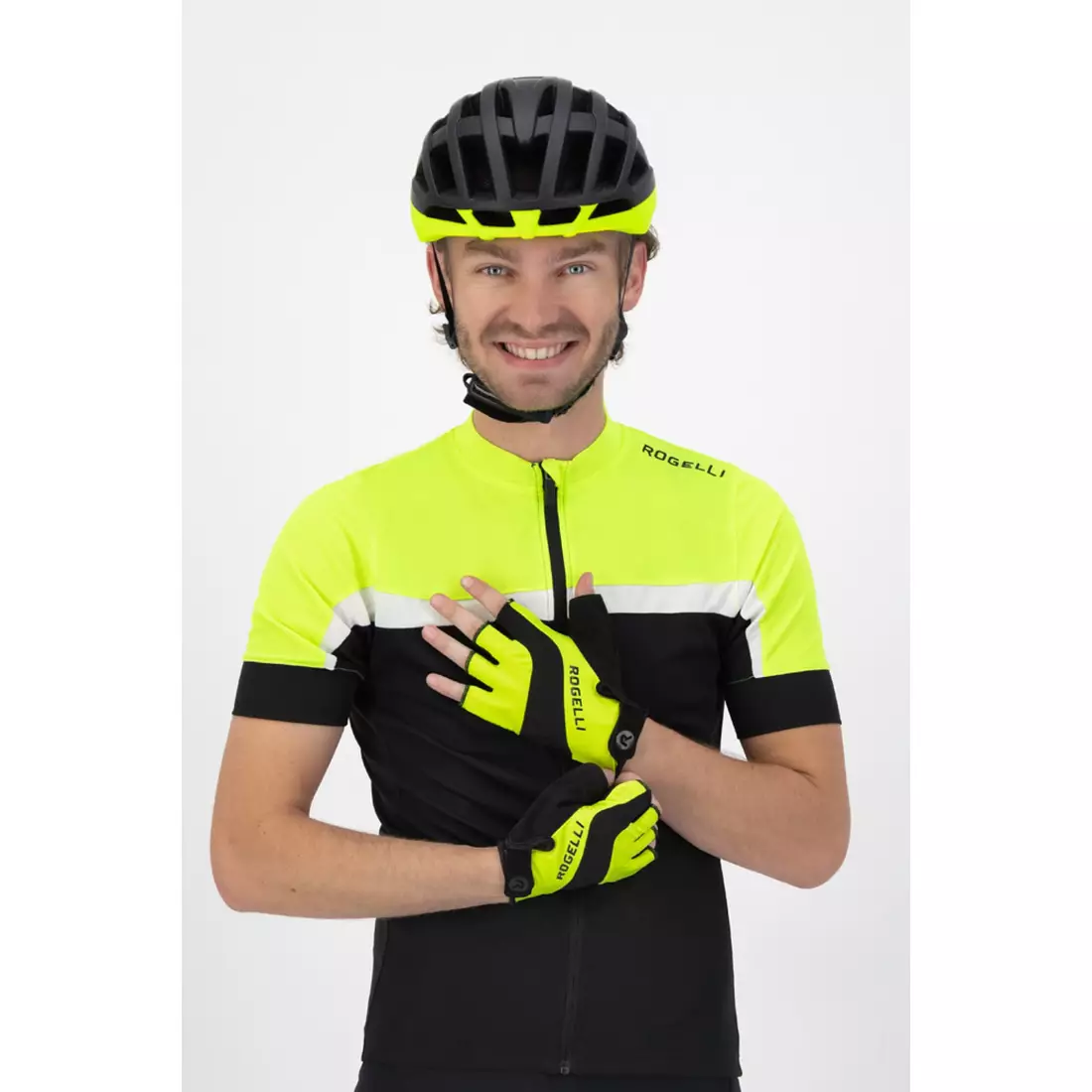 ROGELLI PHOENIX 2 Mănuși de ciclism pentru bărbați, fluo