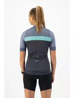 ROGELLI PRIME Tricou de ciclism pentru femei, gri si albastru