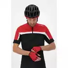 ROGELLI SOLID Mănuși de ciclism pentru bărbați, roșii