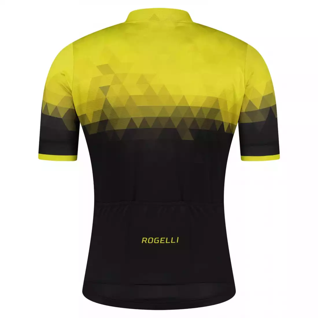 ROGELLI SPHERE Tricou de ciclism pentru bărbați, negru și galben