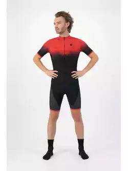 ROGELLI SPHERE Tricou de ciclism pentru bărbați, negru și roșu