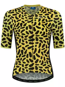 Rogelli ABSTRACT tricou de ciclism pentru femei, galben-negru