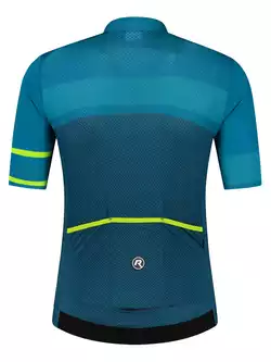 Rogelli BLOCK tricou de ciclism masculin, albastru-galben