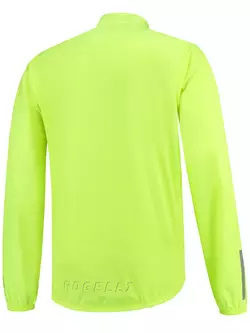 Rogelli CORE / ARIZONA jachetă de vânt pentru bicicletă pentru bărbați, galben fluor