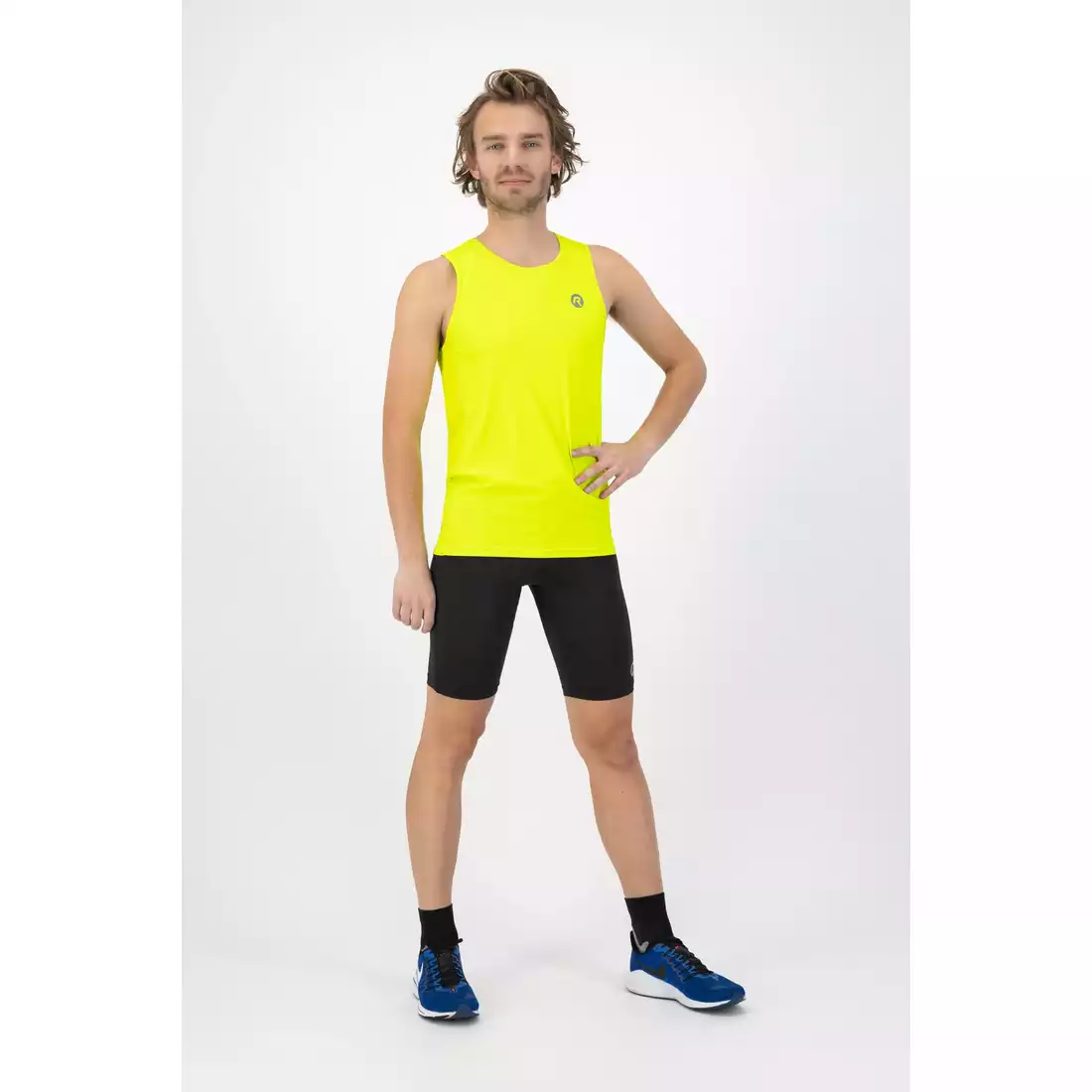 Rogelli CORE vestă de alergare pentru bărbați, galben fluor