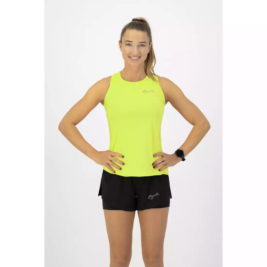 Rogelli CORE vestă de alergare pentru femei, galben fluor