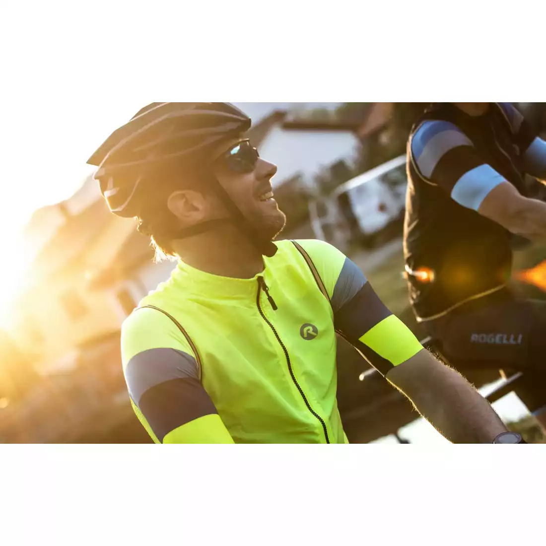 Rogelli CORE vestă de ciclism pentru bărbați, galben fluor