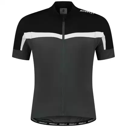 Rogelli COURSE tricou de ciclism masculin, gri-negru