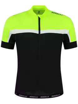 Rogelli COURSE tricou de ciclism masculin, negru și galben