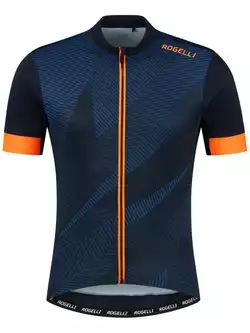 Rogelli DUSK tricou de ciclism pentru bărbați, albastru-portocaliu