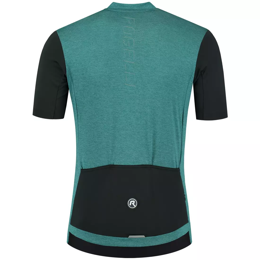 Rogelli MELANGE tricou de ciclism masculin, turcoaz-negru