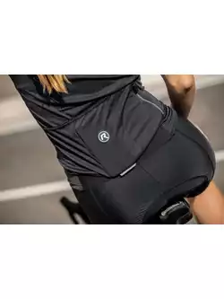 Rogelli MELANGE tricou de ciclism pentru femei, negru