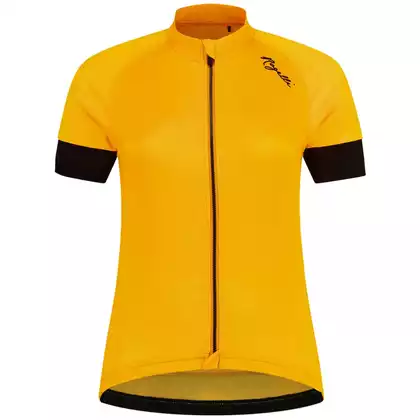 Rogelli MODESTA tricou de ciclism pentru femei, galben-negru