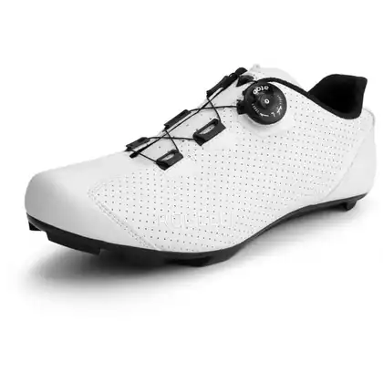 Rogelli R400 RACE pantofi de ciclism barbati - drum, alb