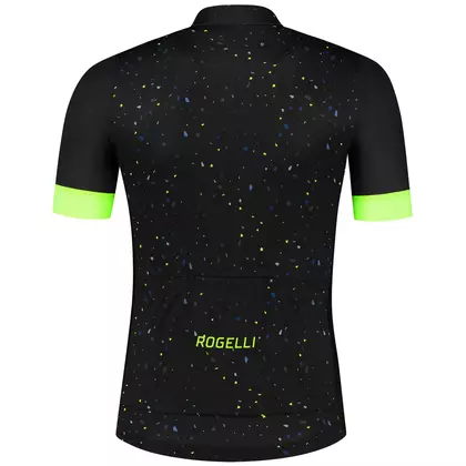 Rogelli TERRAZZO tricou de ciclism masculin, negru și galben