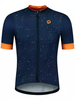 Rogelli TERRAZZO tricou de ciclism masculin, albastru-portocaliu