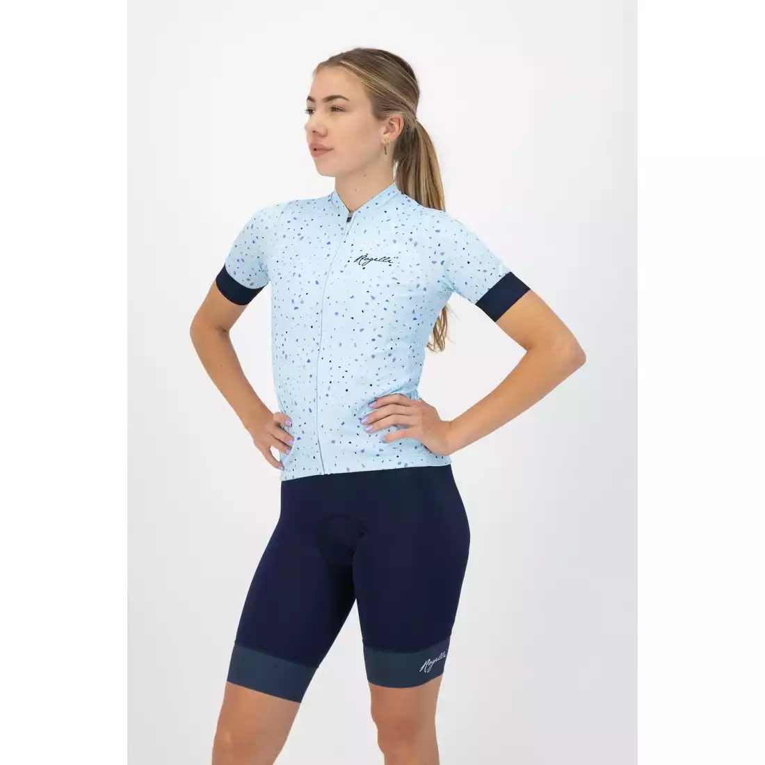 Rogelli TERRAZZO tricou de ciclism pentru femei, albastru