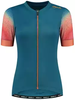 Rogelli WAVES tricou de ciclism pentru femei, albastru-coral