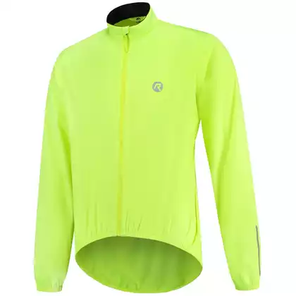 RogelliCORE jachetă de vânt pentru bicicletă pentru bărbați, galben fluor