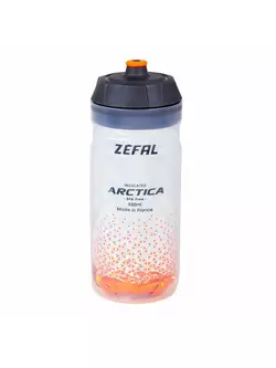 ZEFAL ARCTICA 55 Sticla de apa pentru bicicleta termica, argintiu-portocaliu, 550ml