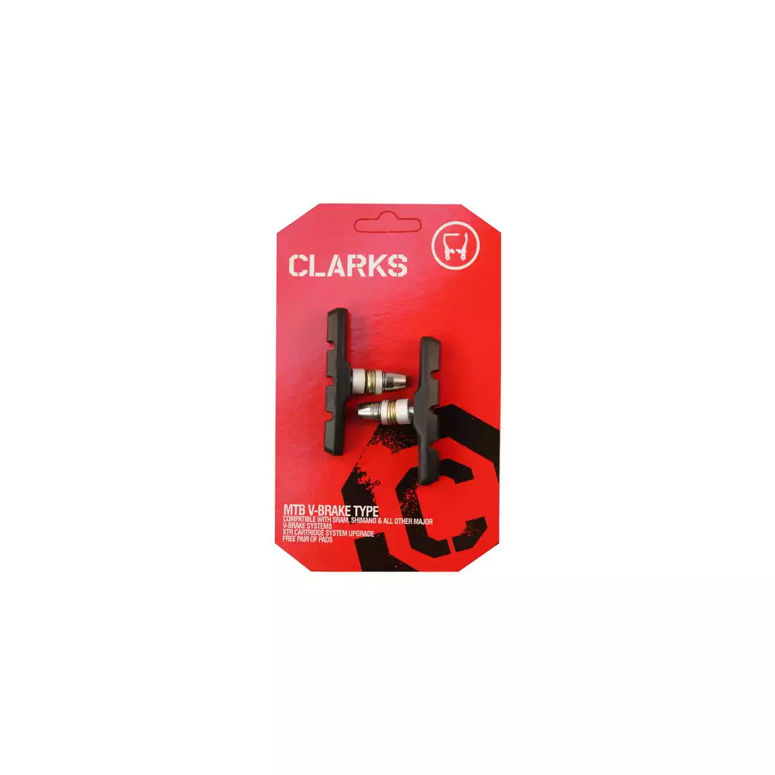 CLARKS CP510 MTB Placute de frana pentru frane V-brake, negru