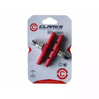 CLARKS CP511 MTB Placute de frana pentru frane V-brake, roșu
