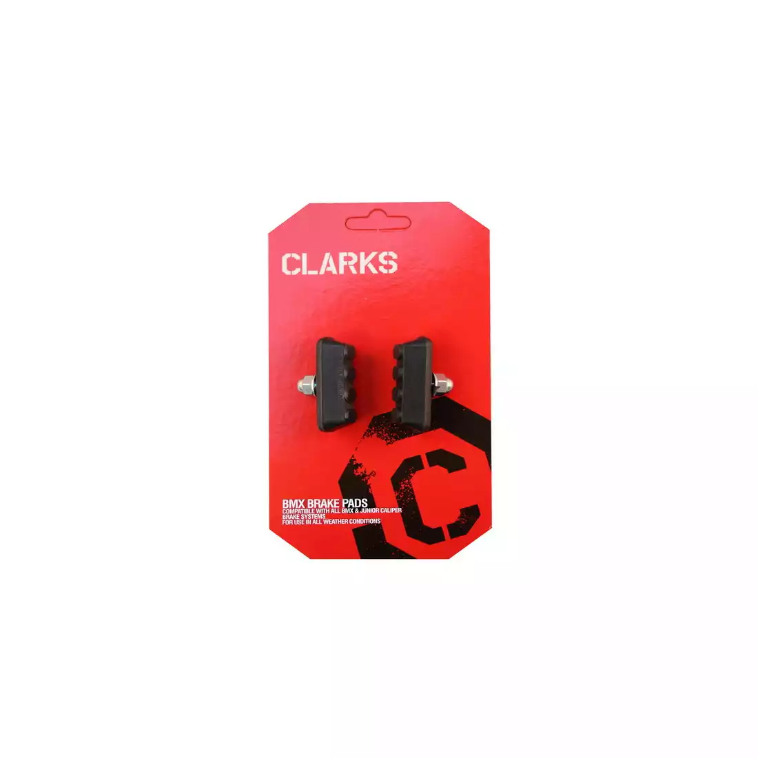 CLARKS CP600 BMX Placute de frana pentru frane V-brake, czarne 