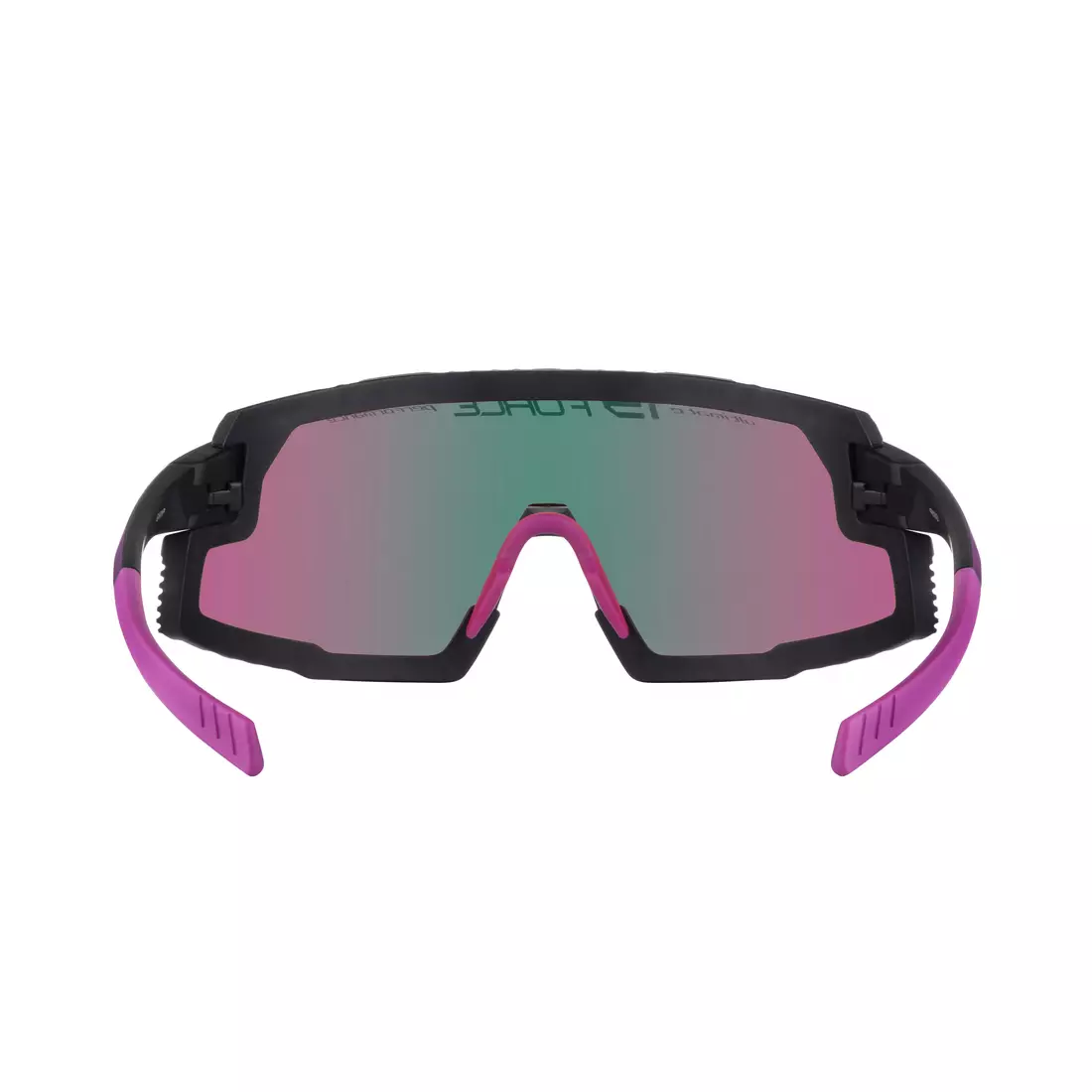 FORCE GRIP Ochelari de sport, lentile violete REVO, negru și roz