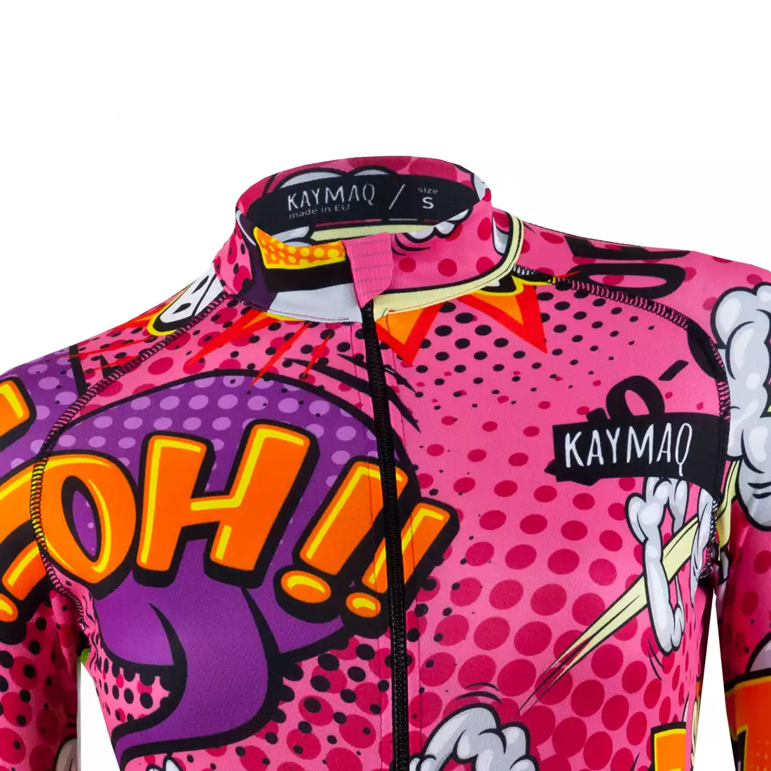 KAYMAQ DESIGN W27 tricou de ciclism feminin, roz