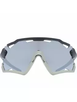 Ochelari sport UVEX Sportstyle 228 argintiu oglindă (S3), negru-gri