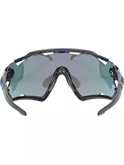 UVEX ochelari de protecție pentru sport Sportstyle 228 mirror blue (S2), negru