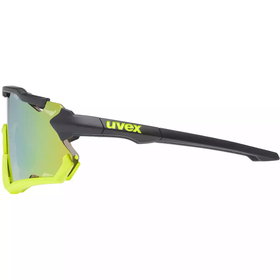 UVEX ochelari de protecție pentru sport Sportstyle 228 mirror yellow (S3), negru-fluor