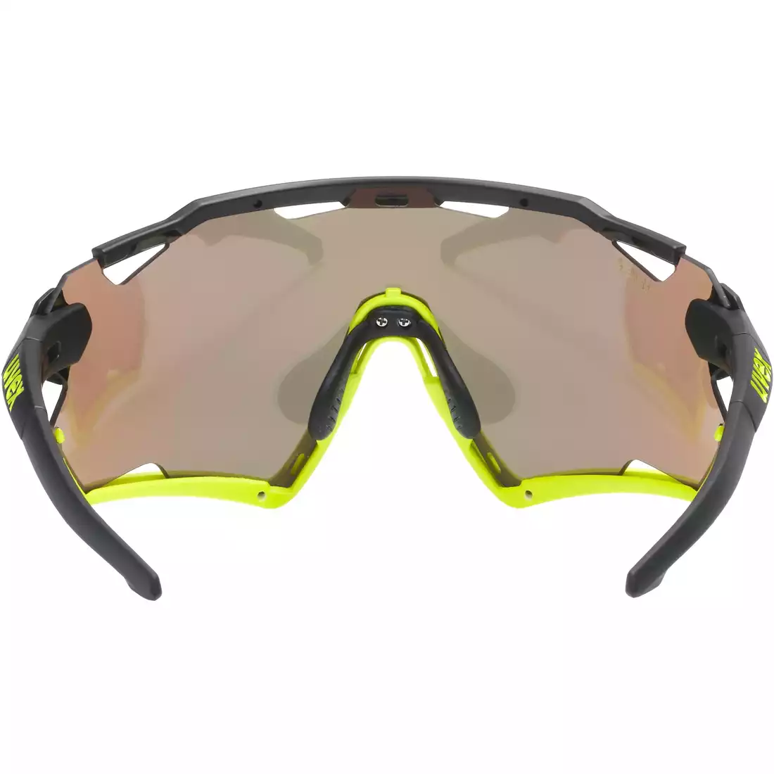 UVEX ochelari de protecție pentru sport Sportstyle 228 mirror yellow (S3), negru-fluor