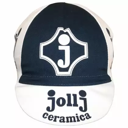 APIS Profi JOLLY CERAMICA Șapcă de ciclism cu vizor, alb și albastru