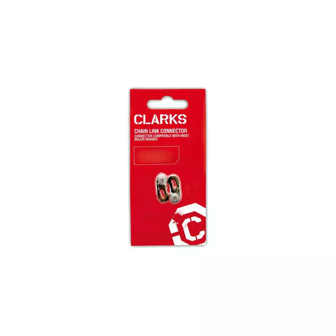 CLARKS CL410 Clip pentru lanț de bicicletă, 1-rând Single Speed, argintiu