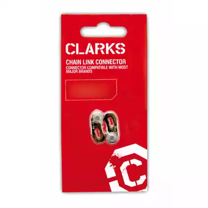 CLARKS CL9 Clip pentru lanț de bicicletă, 9 rânduri, Argint