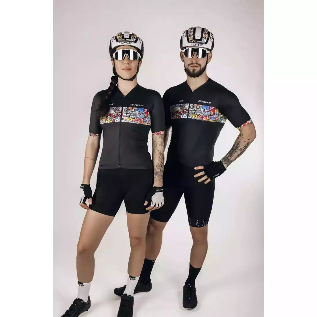 FORCE VIVID LADY tricou de ciclism pentru femei, negru