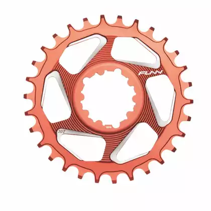 FUNN SOLO DX 30T NARROW- WIDE pinionul bicicletei la manivelă roșu