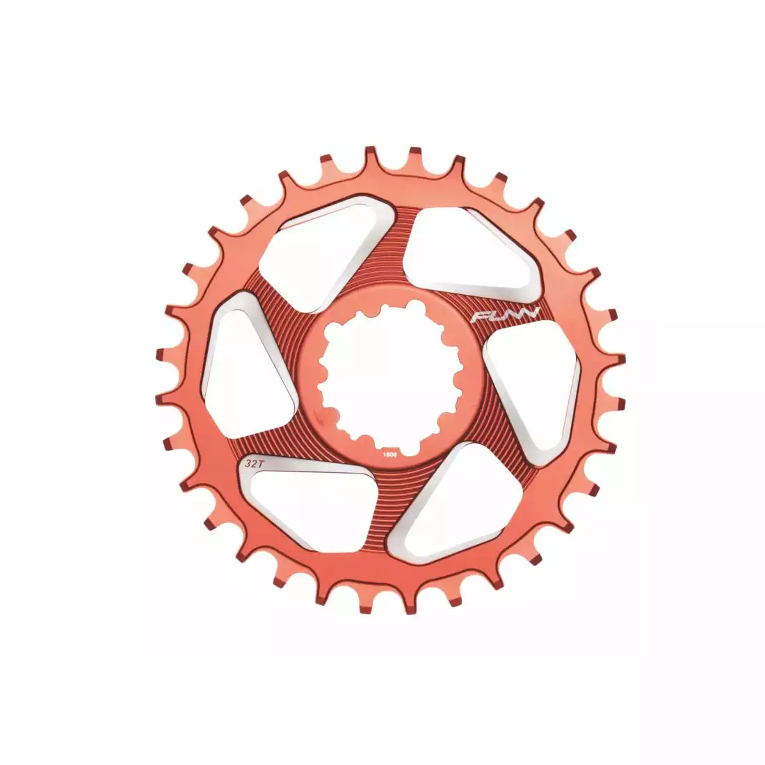 FUNN SOLO DX 32T NARROW- WIDE pinionul bicicletei la manivelă roșu