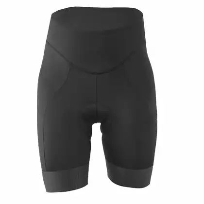 KAYMAQ DESIGN Pantaloni scurți de ciclism pentru femei fără bretele, negru KQSII-2003 